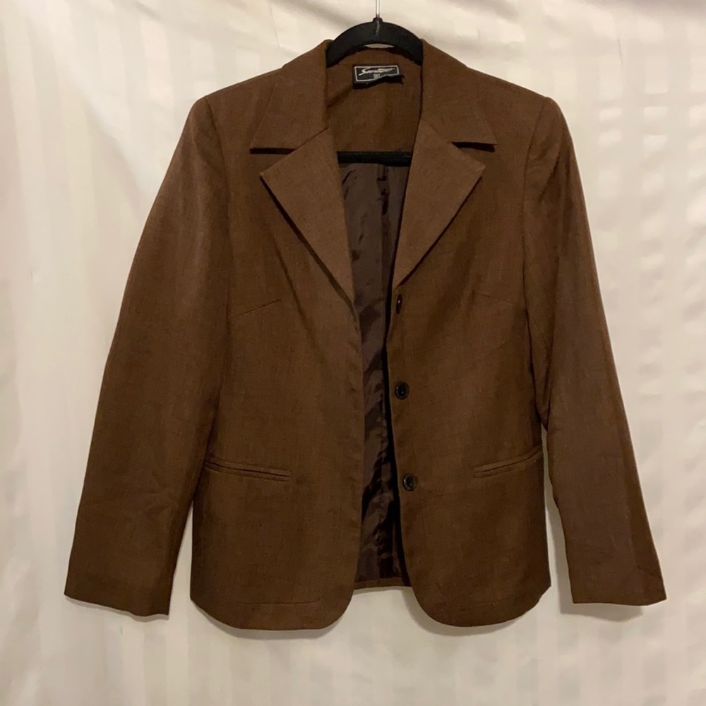Brown vintage suit jacket